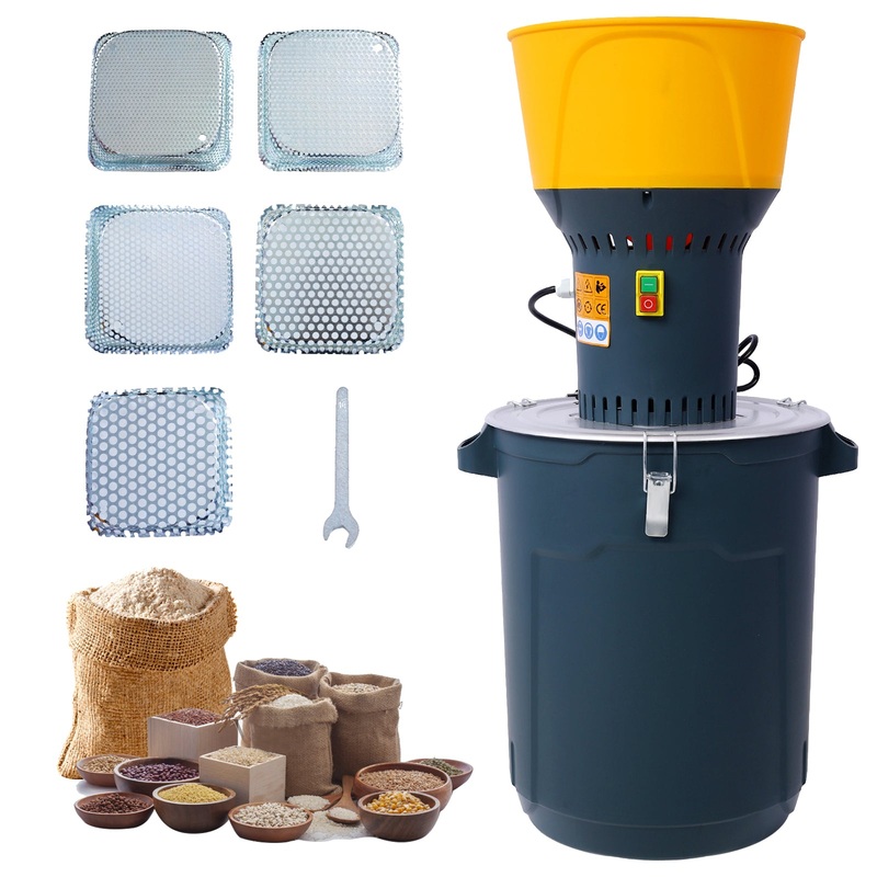 50L Grain Mill Grinder Electric Corn Grinder with 5 Grinder Sieves + 1 Wrench