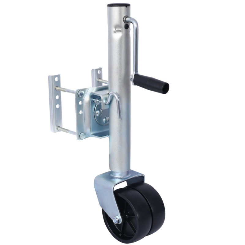 1500lbs Trailer Jack with Double Wheel Adjustable 12″ Lift Swivel Tongue Towing