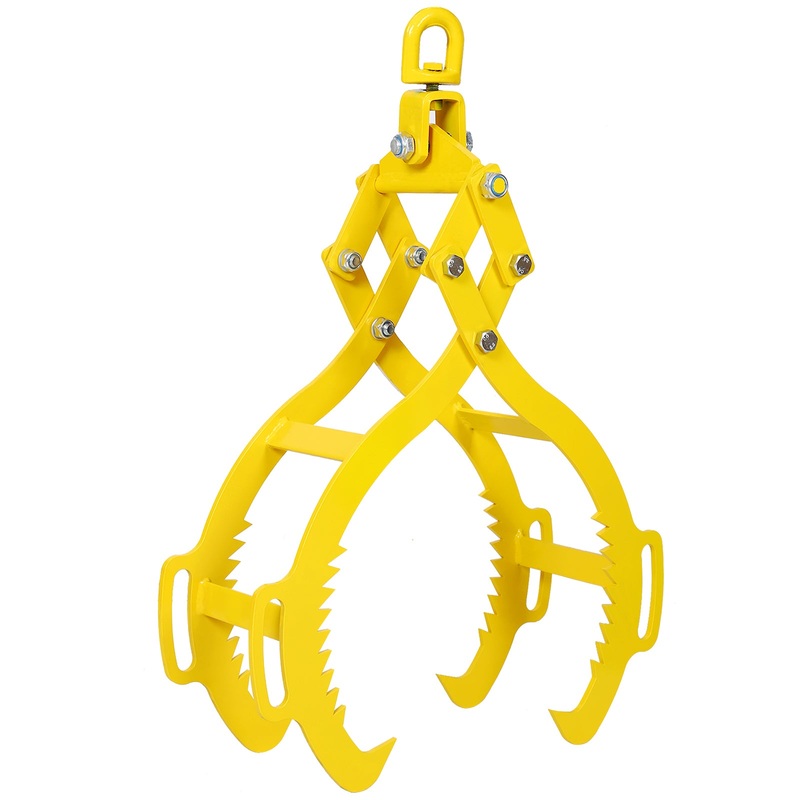 4 Claw Timber Log Lifting Logging Tongs Grabber Tong 28″ Heavy Duty Solid Steel