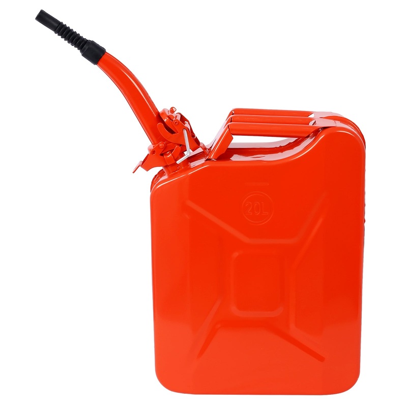 5 Gallon Fuel Can with Flexible Spout Steel–Red
