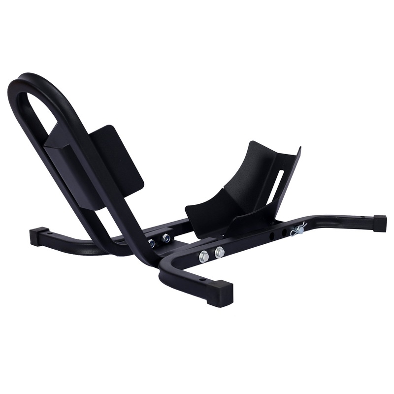 Front Tire Chock 1200 lbs Heavy Duty Wheel Stand for 17″-21″ Wheels Steel–Black