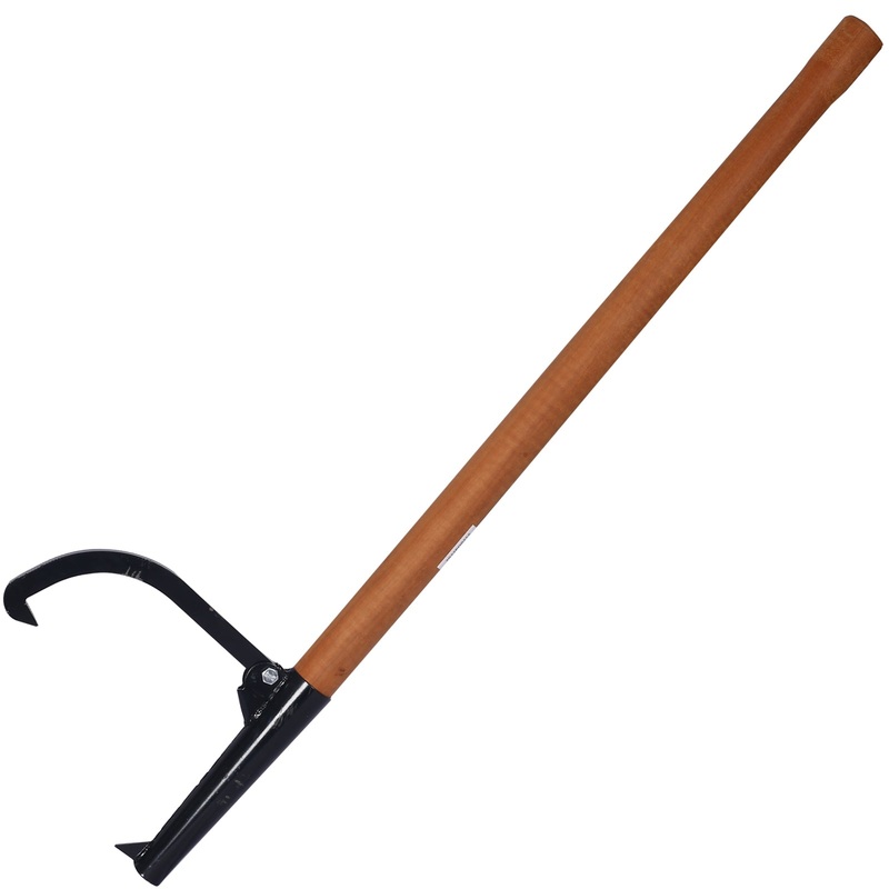 Log Peavy Cant Hook 48″ Peavey Point Logging Tool Roller 15in Opening Black