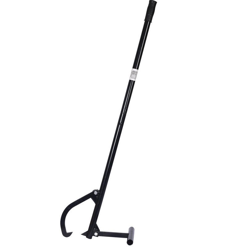 Metal Timber Jack Triple Thick Log Lifter Heavy-Duty 48″–Black