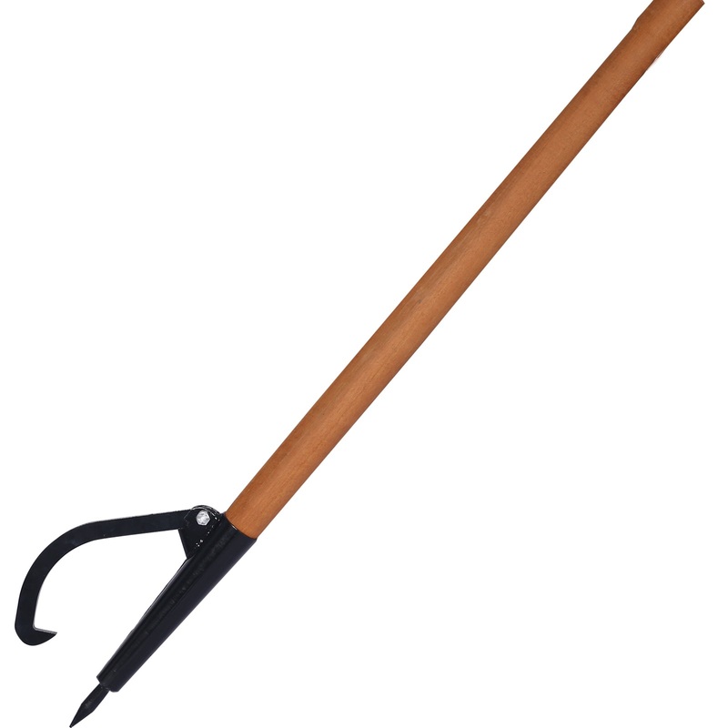 Log Peavy 49″ Wood Loging Tool Roller Cant Hook Wooden Handle
