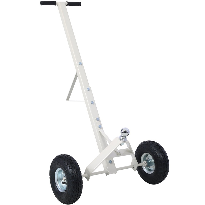 Trailer Dolly with Pneumatic Tires 600 Lb. Maximum Capacity–Gray
