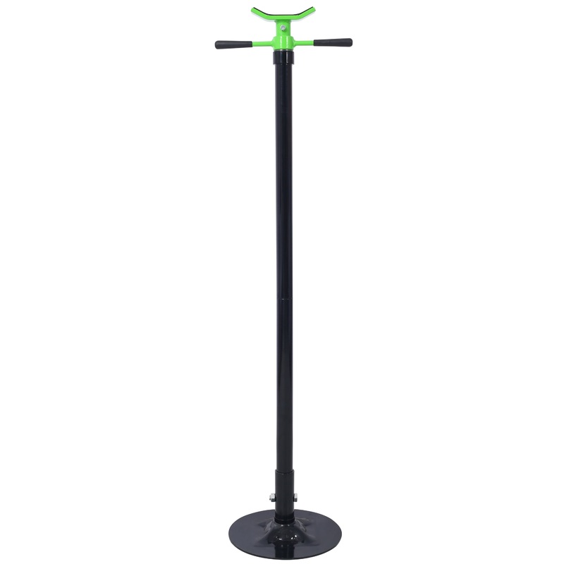 Under Hoist Support Stand 3/4 Ton 1650Lbs Capacity Jack Lifting from 52 1/2 to 74 7/8 Inch–Black+Green
