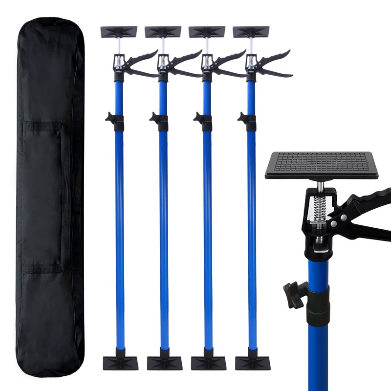 4 PCS 360 Rotating Adjustable Support Rod with 45 Tilt Stand Height-Adjustable Quick-Release Handle & Non-Slip TPR Pads