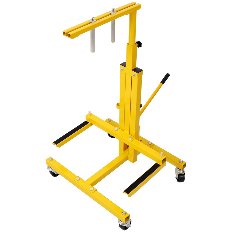 Hydraulic Door Remover and Installer Jack Hoist Lift Stand Dolly–Yellow