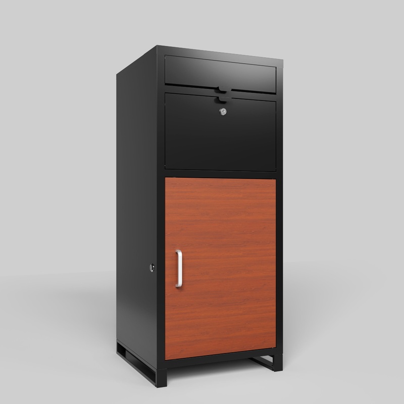 Outdoor Parcel Drop Box with Mechanical Lock 36.6” x 15.75” x 15.75” Burglar Resistant Stopper