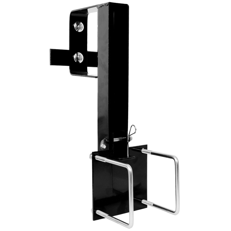 Folding Spare Tire Carrier for RV Heavy Duty for 4′ Square Bumpers Securely Mounting 15′ and 16′ Spare Tires