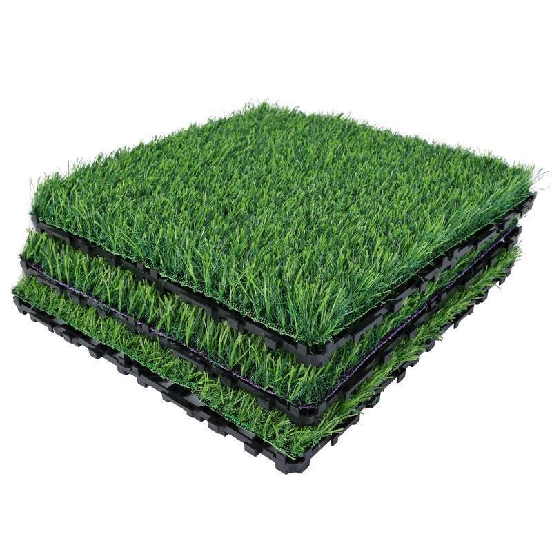 36pcs Interlocking Artificial Grass Tiles 12″x12″–Green