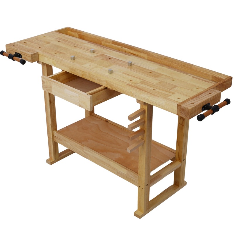 55-Inch Wood Workbench–Natural