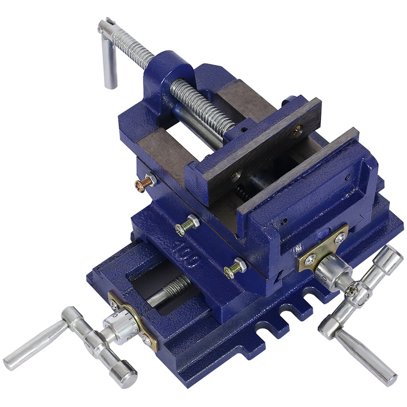 Cross Slide Vise Drill Press 4inch Metal Milling 2 way X-Y Benchtop Wood Working Clamp Machine