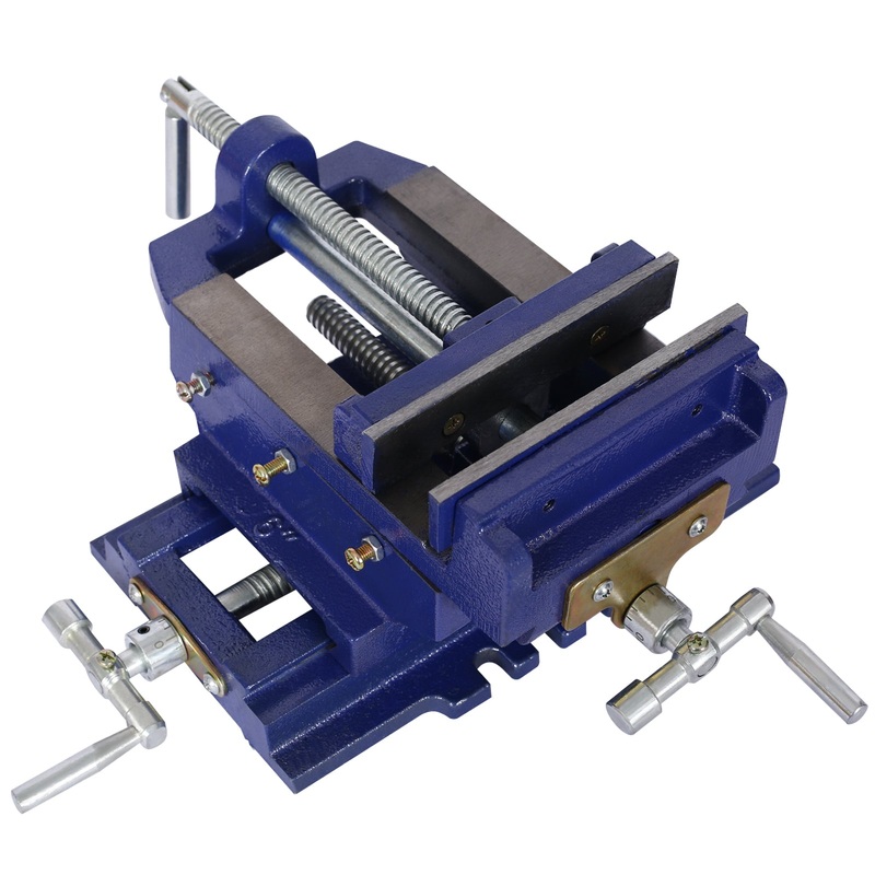 Cross Slide Vise Drill Press 6inch Metal Milling 2 way X-Y Benchtop Wood Working Clamp Machine