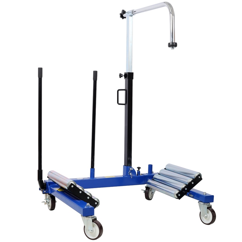 Truck Tractor Tire Wheel Dolly 2640 Capacity Heavy Duty Portable Dual Wheel Dolly–Blue