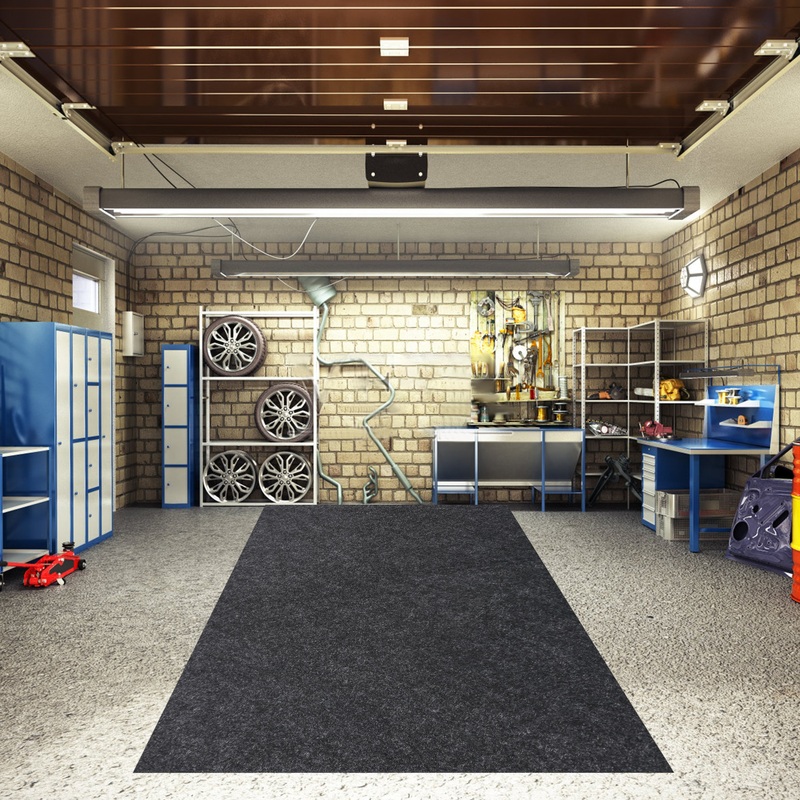 17′ x 7’5′ Multi-Purpose Garage Floor Mat Absorbent Oil Pad Premium Maintenance Mat