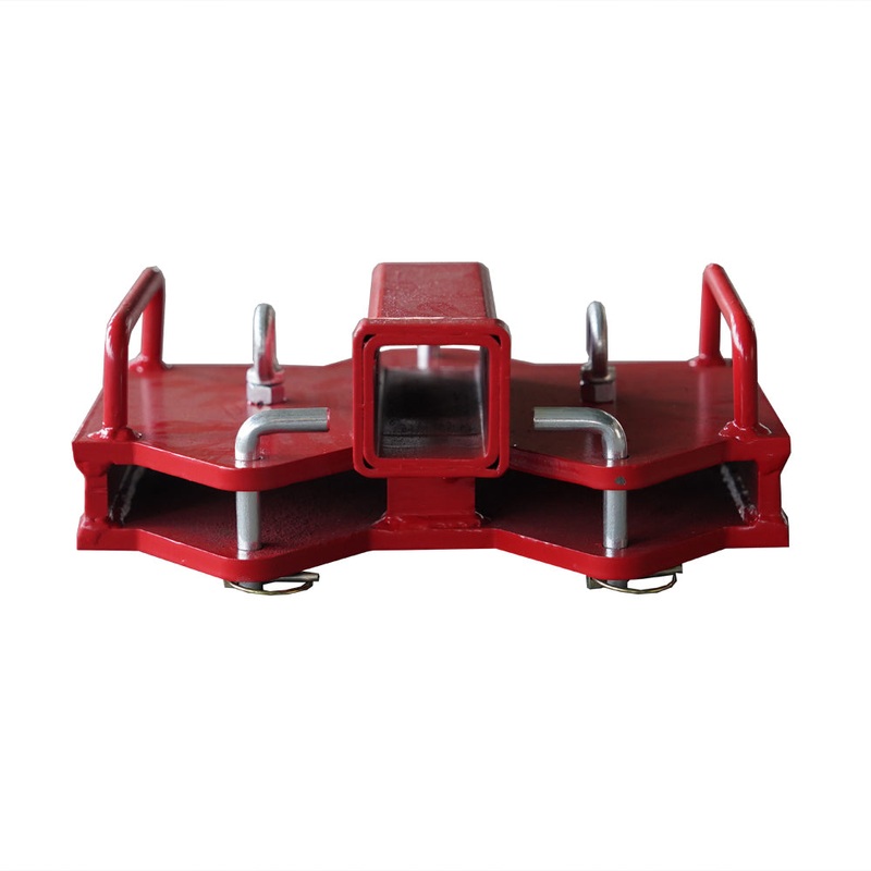 2 Dual Forklift Hitch Receiver Adapter