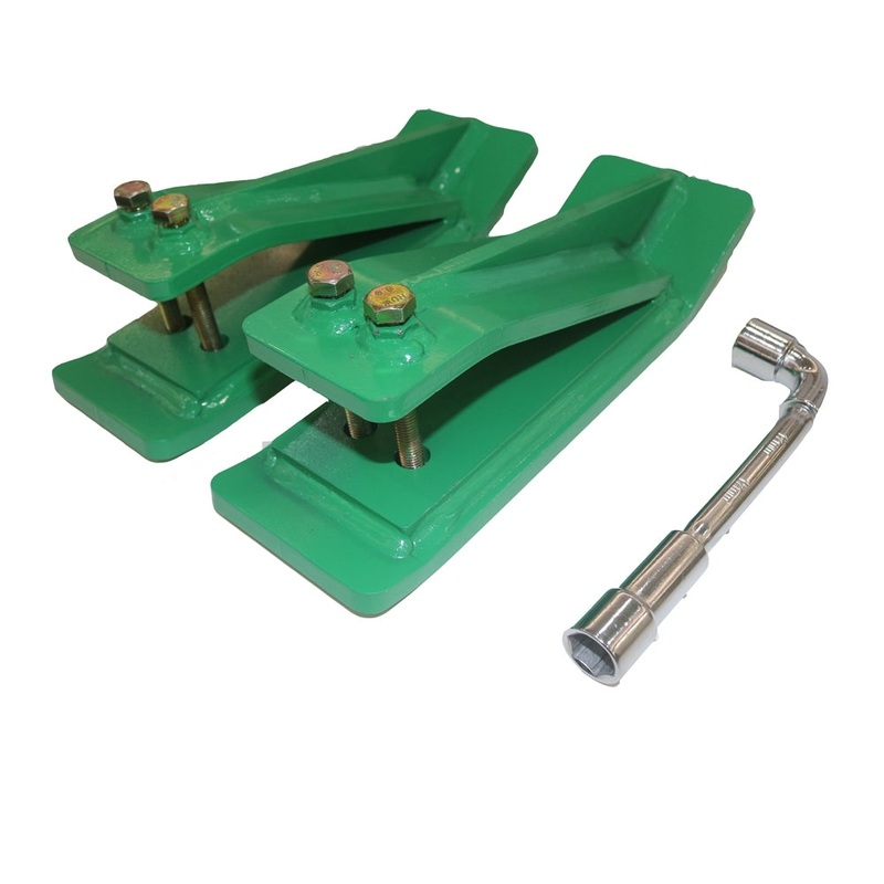 2 Pcs Tractor Bucket Protector Ski Edge Protector 11″ Long Turf Tamer Skid Protector
