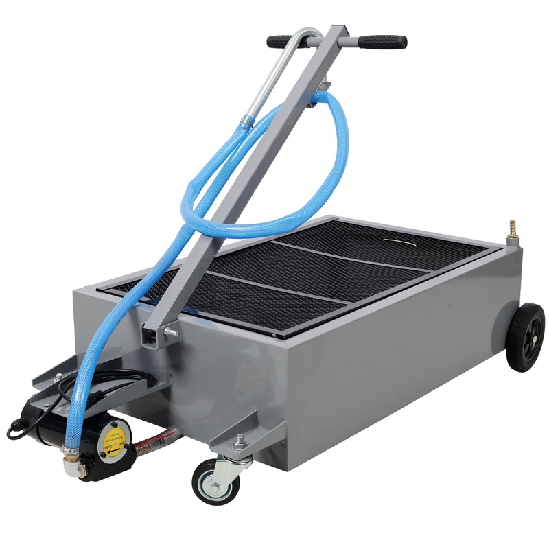 25 Gallon Low Profile Oil Drainer with Electric Pump