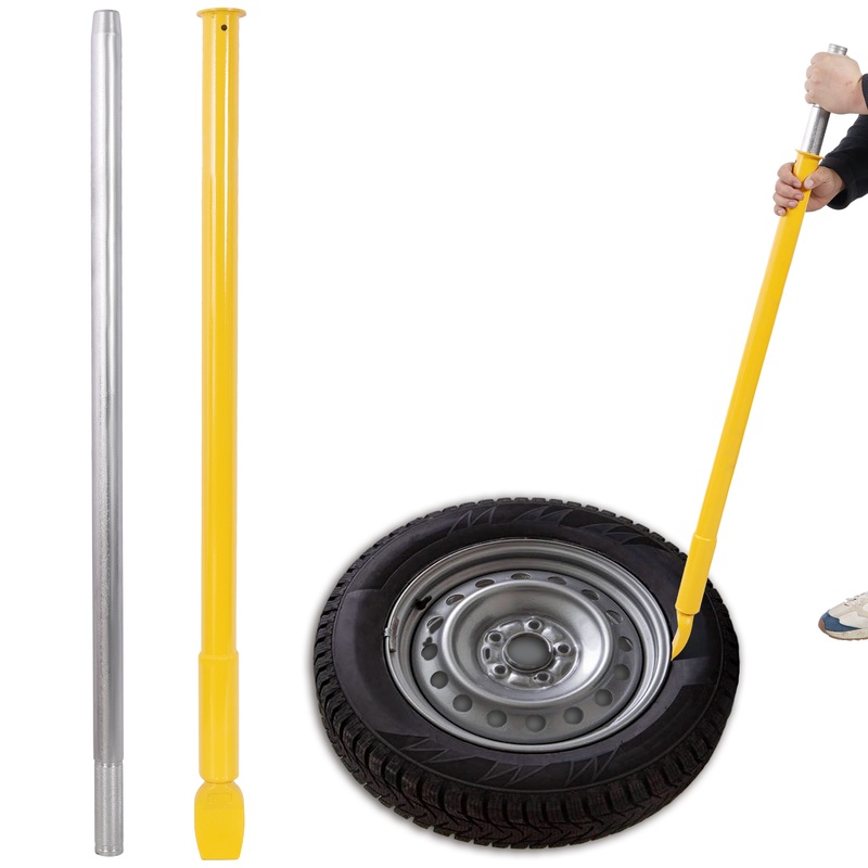 Heavy Duty Tire Bead Breaker Slide Hammer Portable Tire Changing Sliding Impact–Yellow