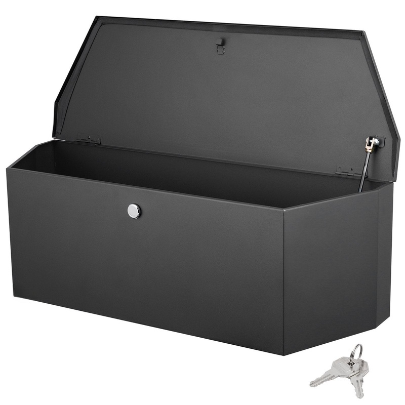 36″x12″x12″ Trailer Tongue Box with Lock and Keys Carbon Steel Heavy Duty Utility