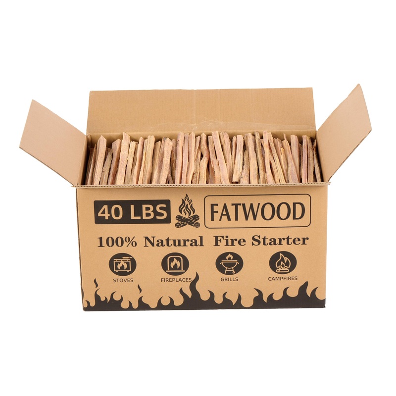 40 Lbs Fire Starter Sticks 100% Natural Kindling Wood