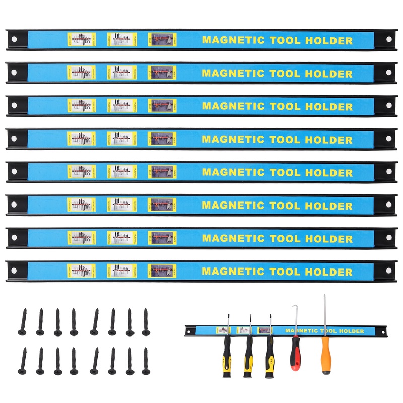 8Pack 18inch Heavy Duty Magnet Tool Bar Magnetic Tool Holder Strip