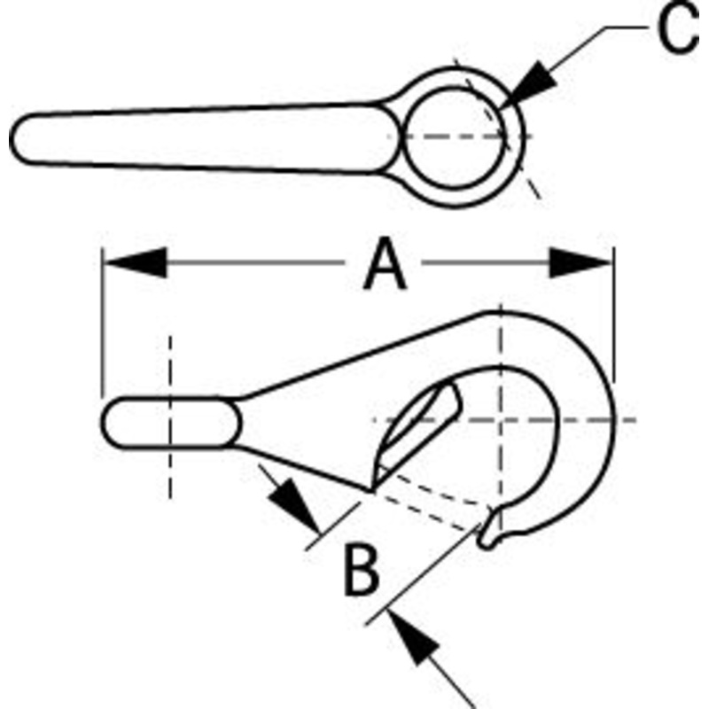 Sea-Dog Line 136120-1 Seadog 1361201 Bronze Fast Eye Snap, Size 0