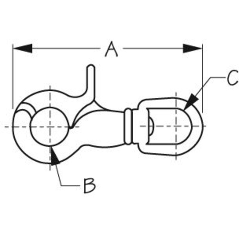 Sea-Dog Line 136800-1 1398001 Trigger Snap – Bronze