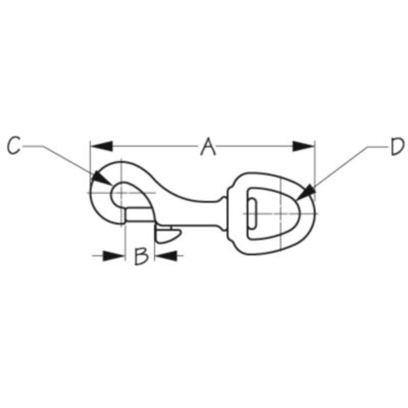 Sea-Dog Line 139016-1 Bronze Swivel Eye Bolt Snap