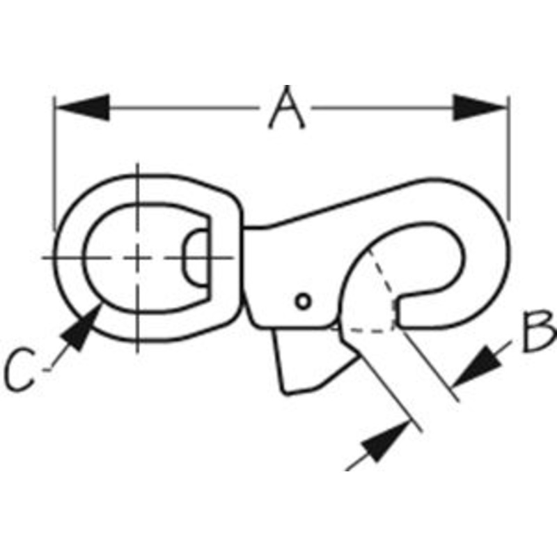 Sea-Dog Line 146333-1 SeaDog 1463331 Bull Nose Swivel Snap | Cast 316 Stainless Steel 1″ Diameter
