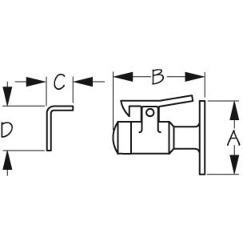 Sea-Dog Line 221715-1 SeaDog 2217151 Door Stop & Catch, Stainless, 2″ x 4″