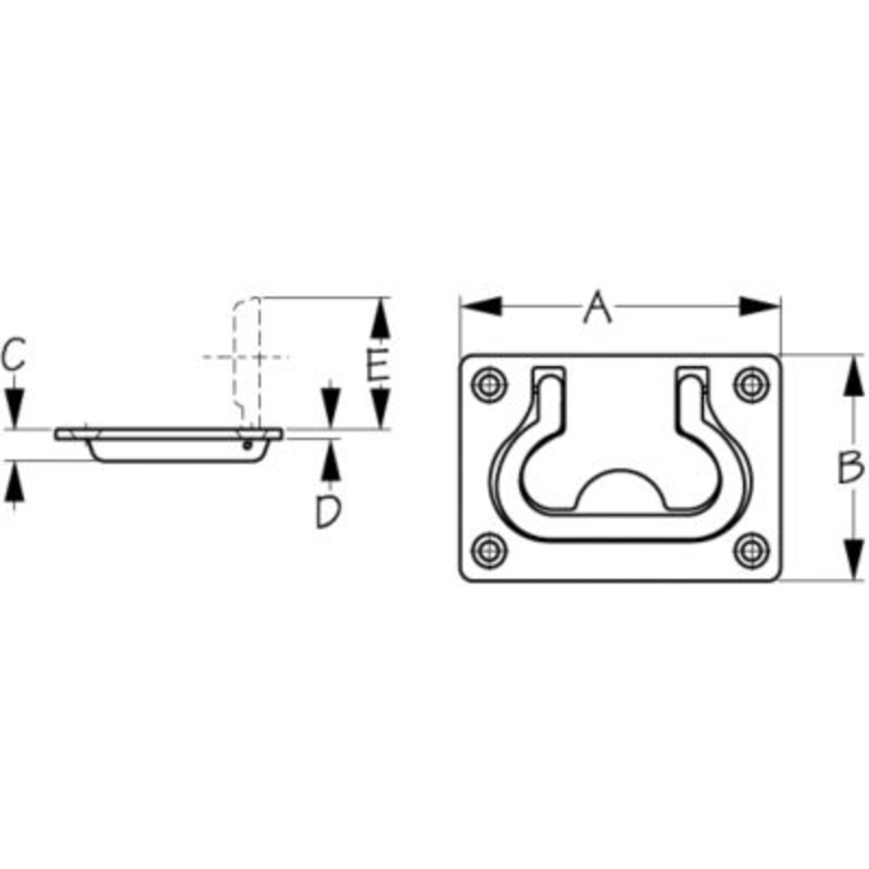 Sea-Dog Line 2218601 Flush Hatch Pull