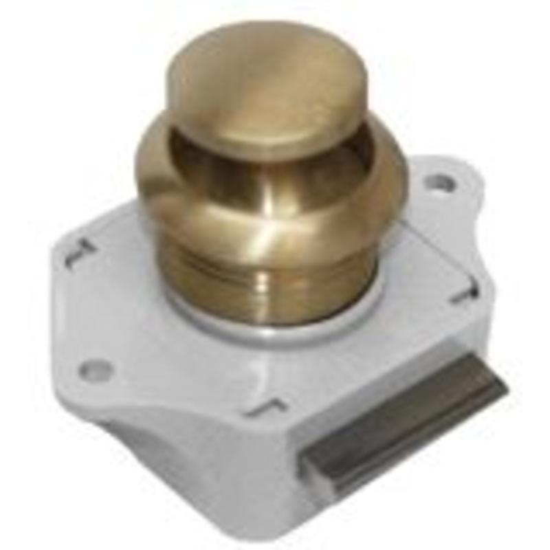 Sea-Dog Line 224303-1 2243031 Push Button Rim Latch, Brushed Brass