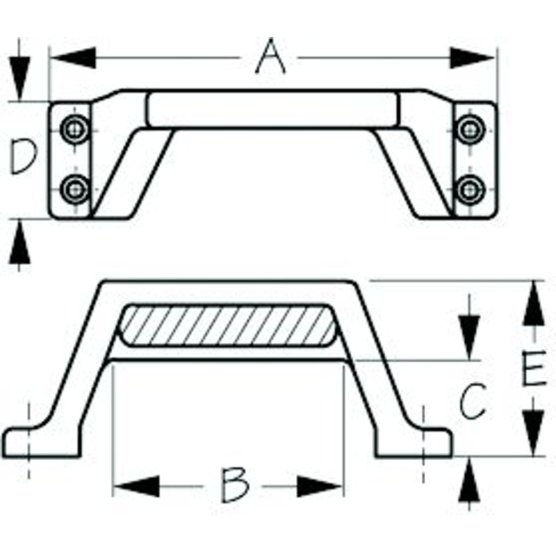 Sea-Dog Line 227262-1 SeaDog 2272621 Nylon Step Handle, Flat Dark Earth