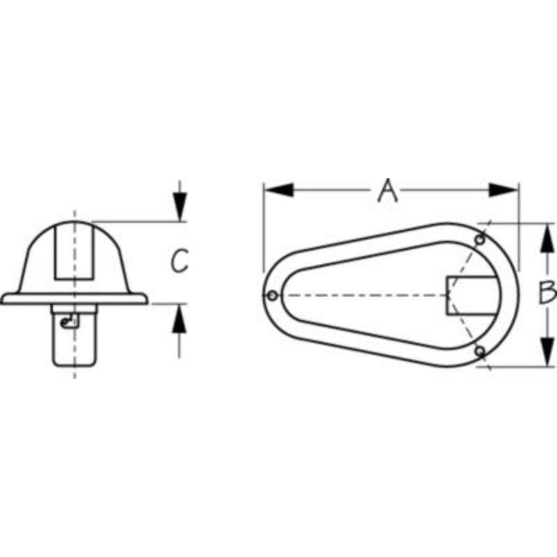 Sea-Dog Line 400170-1 400170 Side Mount Lights, Stainless, 1 pr.