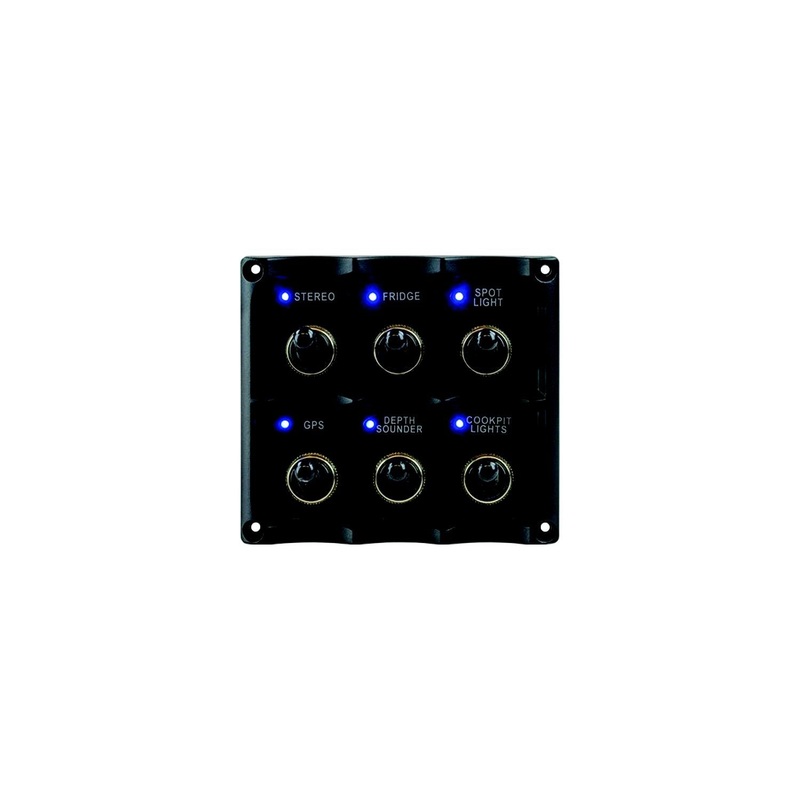 Sea-Dog Line 4246361 Seadog 424636-1 Water Resistant Toggle Switch Panel w/6 Switches