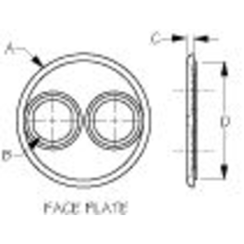 Sea-Dog Line 426104-1 4261041 Instrument Hole Adapter For Sockets & Meters, White