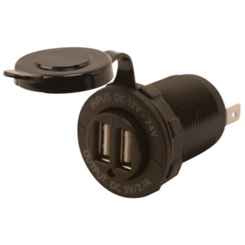 Sea-Dog Line 426503 Double USB Power Socket w/o Light