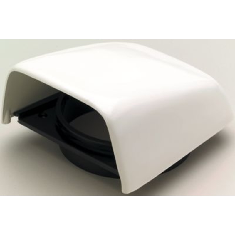 Beckson C-8 C8 Snap On Clam Vent With Hose Adapter, White 5-1/2″ W x 6-1/4″ D 2-1/2″ H