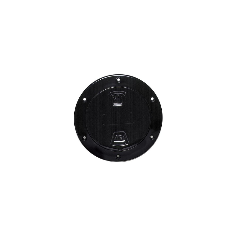 Beckson DP60-B Screw Out Deck Plate With Standard Trim Ring, Smooth Center