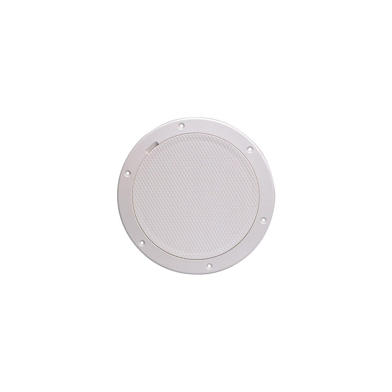 Beckson DP65-N Pry-Out Deck Plate With Standard Trim Ring, Diamond Center