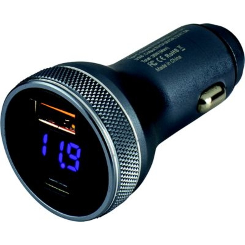 Sea-Dog Line 426514-1 Seadog XXX USB 3.0 & USB-C Power Plug w/Volt Meter
