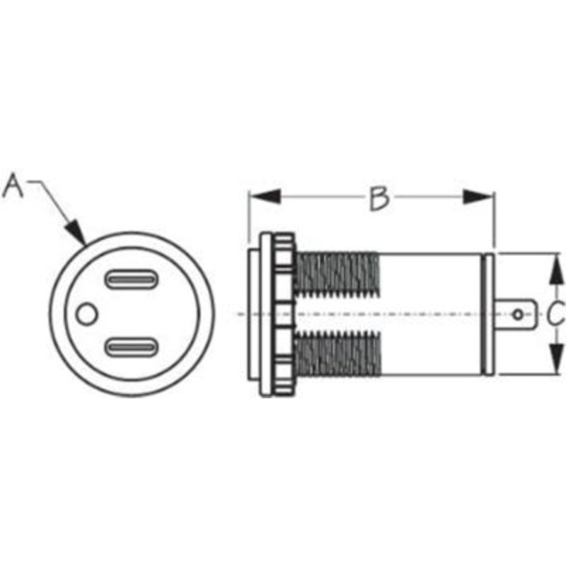 Sea-Dog Line 426522-1 4265221 Dual USB-C Power Socket
