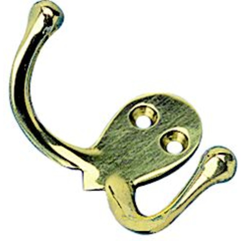 Sea-Dog Line 671515-1 671515 Double Coat Hook – Brass
