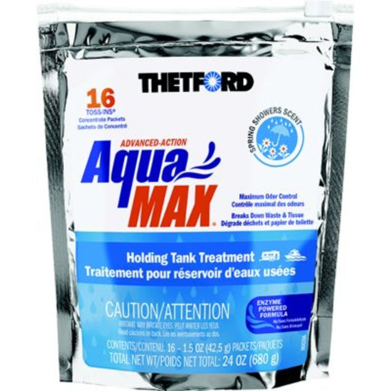 Thetford 96670 Aquamax Holding Tank Treatment, 16-Pack Toss-Ins, Summer Cypress Sent