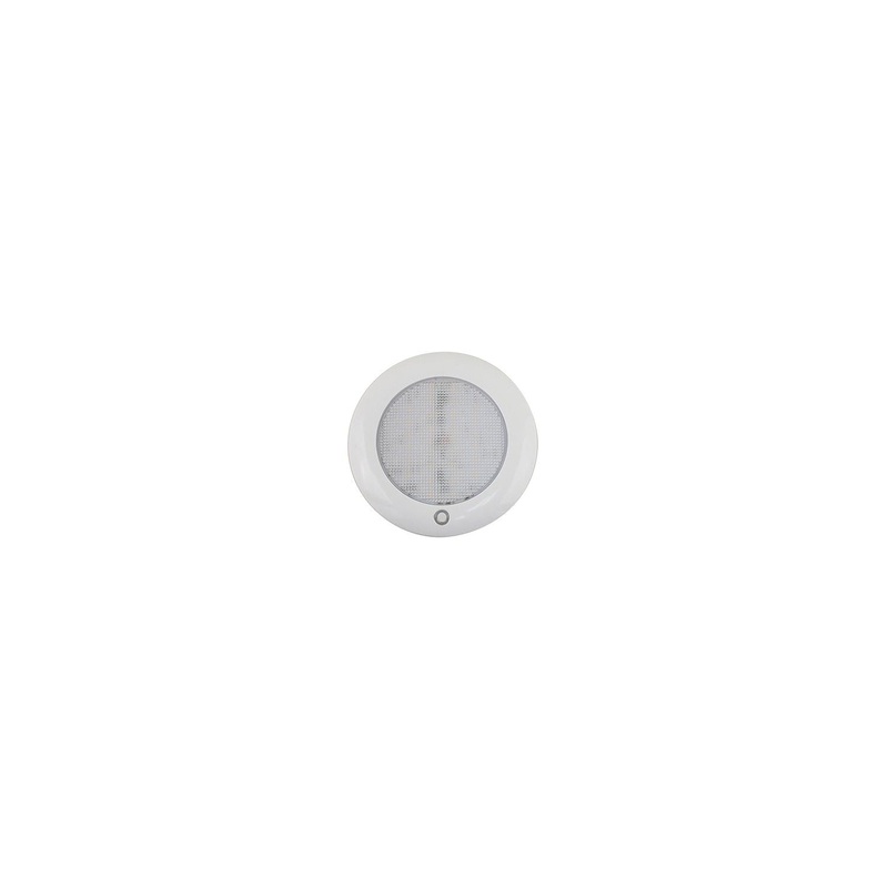Scandvik 41462P LED Dual-Color Low Profile Dome Light, 5″ White/Red