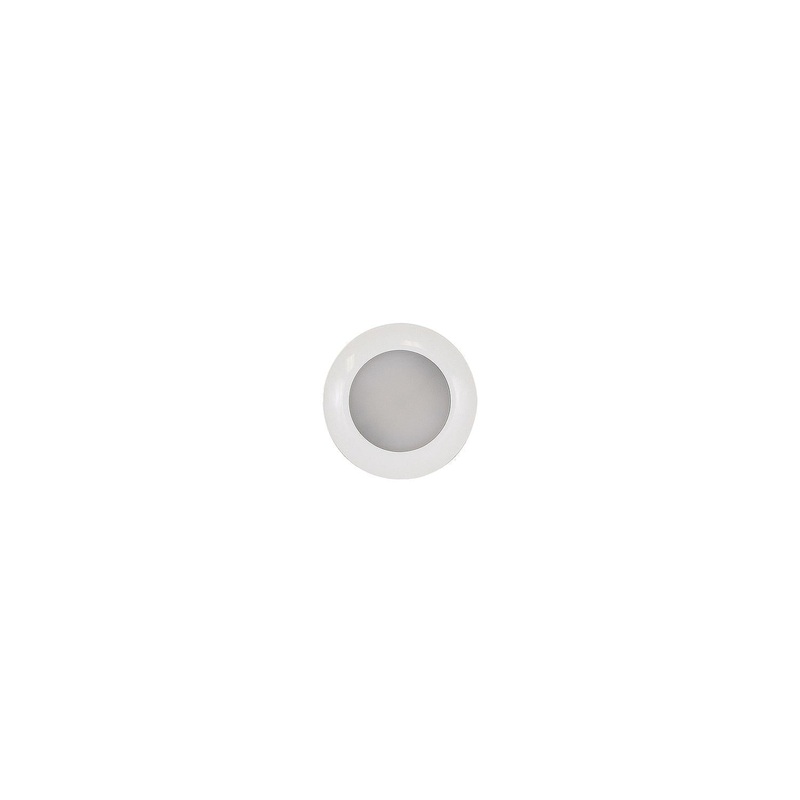 Scandvik 41672P S3 Surface Mount LED Downlight w/White Bezel, Cool White / Blue
