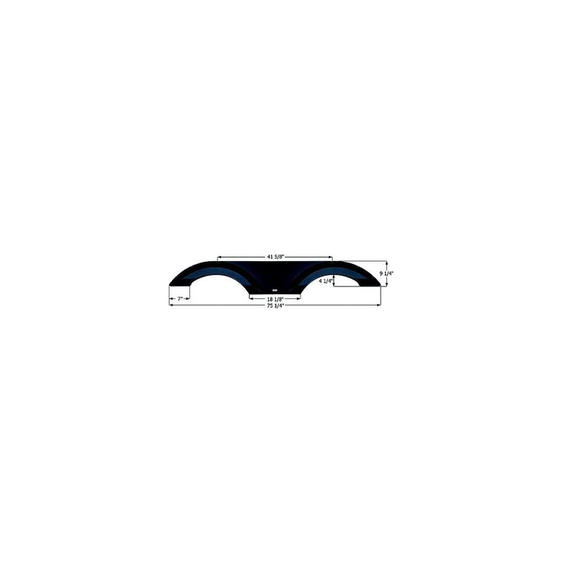 Icon Technologies 14011 Fender Skirts  Tandem Jayco FS4011, Black
