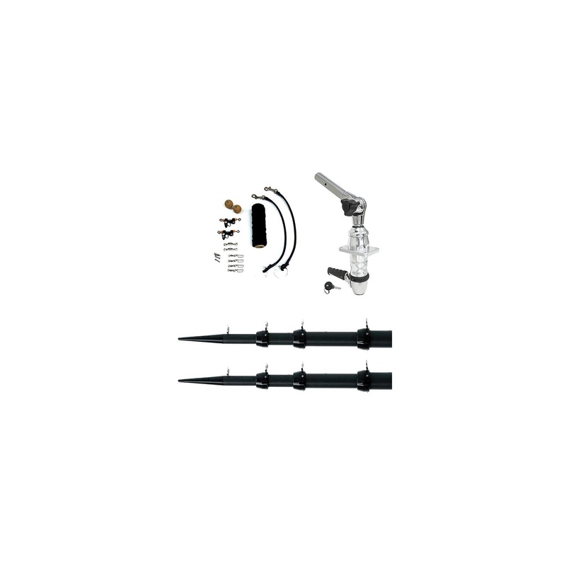 Tigress 88679-00 8867900 XD Top Mount Carbon Fiber Outrigger System, 18′ X 1-1/2, Black/Black